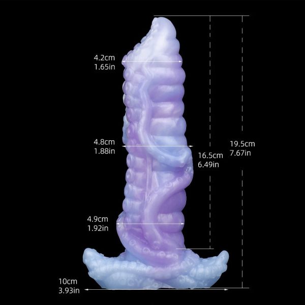 Octopuses Dildo Realistic Ovipositor Shape Tentacle Dildo Silicone Monster Dildo - Image 6