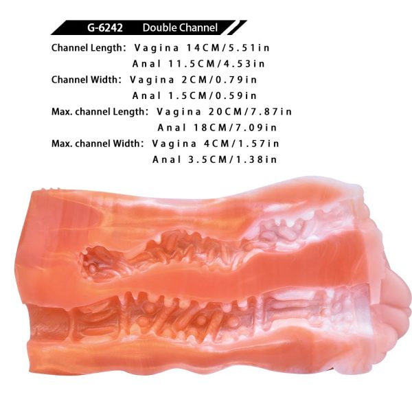 Corgl Colour Cow Male Masturbator Soft Liquid Silicone Vagina Anal Pocket Pussy - Image 6