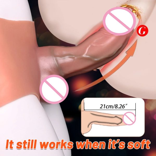 Silicone Penis Sleeve and Pants Penis Sleeve Extender Enlarger - Image 4