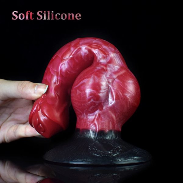 Big Dog Knot Dildos with Strong Sucker Fantasy Penis Animal Anal Masturbate - Image 4