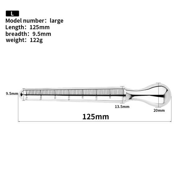 4 Sizes of Horse Eye Stick Male Prostate Pleasure Stainless Steel - Image 9