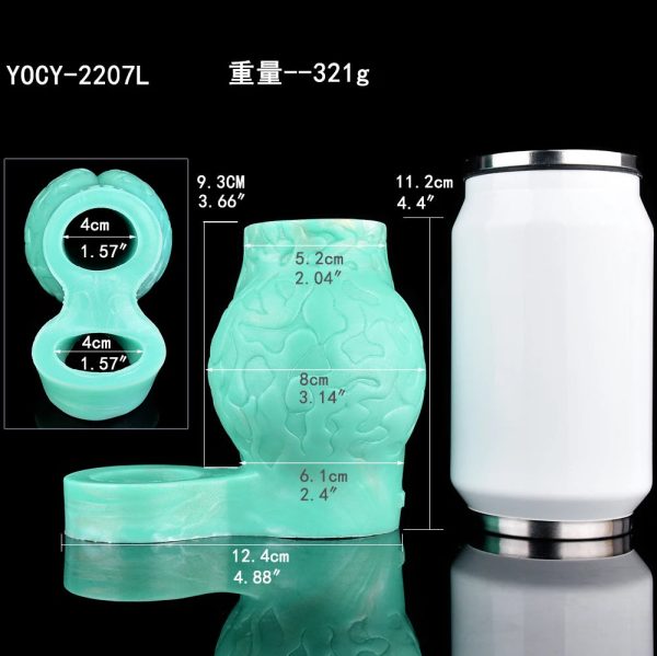 Men's Silicone Condom With Clip Men's Penis Enlargement Condom - Image 13