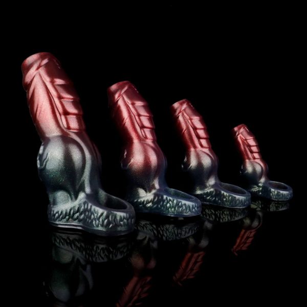 Big Knot Penis Sheath Silicone Masturbation Dog Dildo - Image 3