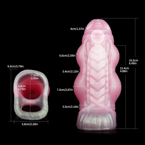 Fantasy Dragon Silicone Penis With Ring Soft Enlargement Delayed Ejaculation - Image 6