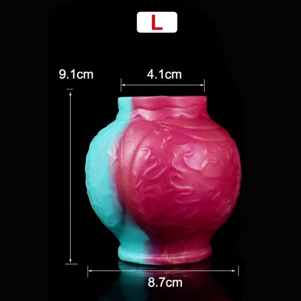 Large Dog Knot Dildo Penis Sleeve Silicone Male Cock Enlargement Cock Ring Dick - Image 9