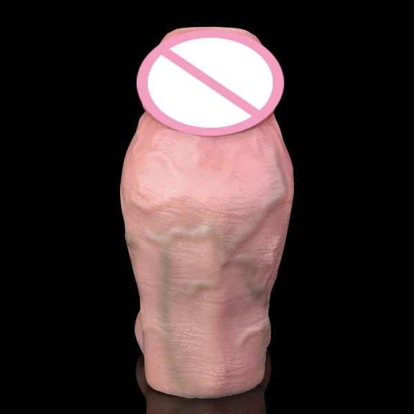 Male Penis Sheath With Testicle Ring Thickening and Lasting Realistic Penis - Image 4