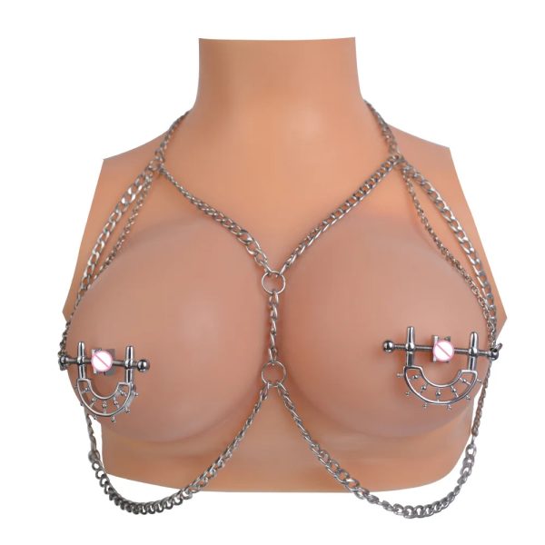 Nipple Clips Chain with Non Piercing Breast Nipple Clamps Sexy Nipple - Image 10
