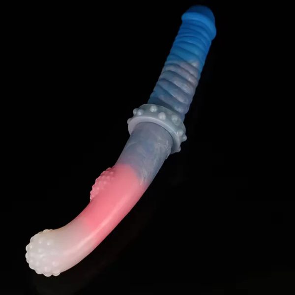 Super Long Double Head Horse Dick Huge Kont Dildo Soft Liquid Silicone Anal Plug - Image 7
