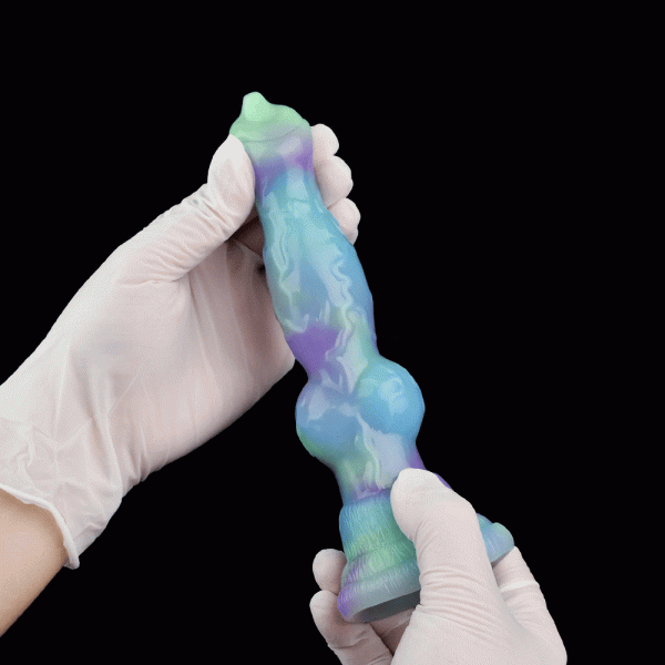 Soft Silicone Penis With Wolf Knot Strong Suction Dildo - Image 3