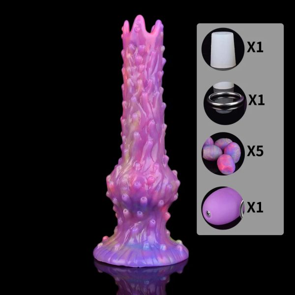 Soft Silicone Ovipositor Dildo Lay Eggs Anal Plug G Spot Stimulate Vaginal Balls - Image 13
