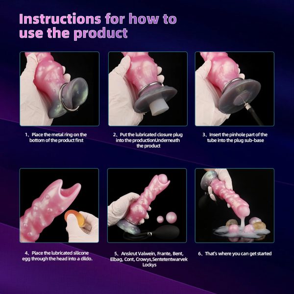 Pink Soft Silicone Made Fantasy Ovipositor Dildo Anal Plug - Image 6