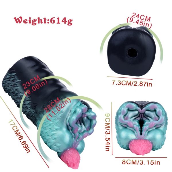 Black Male Masturbator Liquid Silicone Vagina Anal Pocket Pussy - Image 5