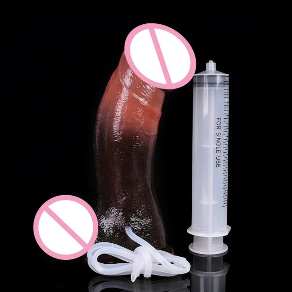 Black Realistic Dildo Silicone Penis with Strong Suction Cup - Image 12