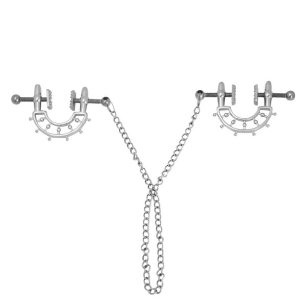 Nipple Clips Chain with Non Piercing Breast Nipple Clamps Sexy Nipple - Image 7