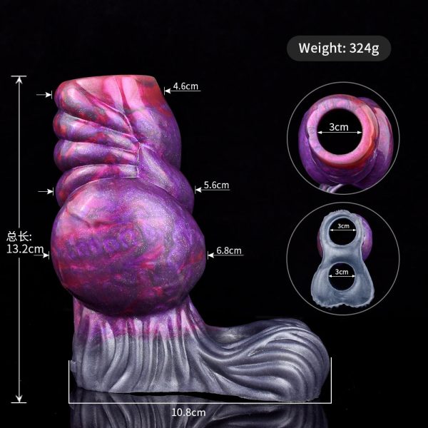 Animal Dragon Knot Penis Sleeve Extender Enlargement Cock - Image 7