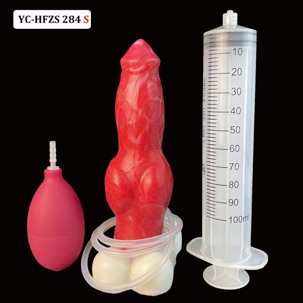 Big Knot Dog Dildo with Powerful Sucker Realistic Silicone Ejaculation - Image 12
