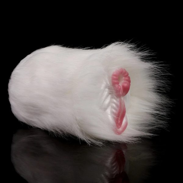 Realistic Vagina Anus with Artificial Animal Fur Pocket Pussy Male Stroker - Image 3