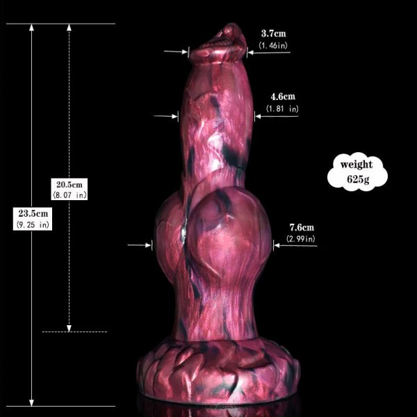 Large Dog Knot Dildo With Strong Sucker Dark Spirits Fantasy Penis G Spot - Image 9