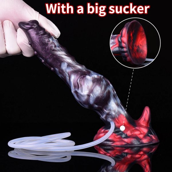 New Squirting Animal Dildo With Dog Knot Massage Vagina Orgasm - Image 4
