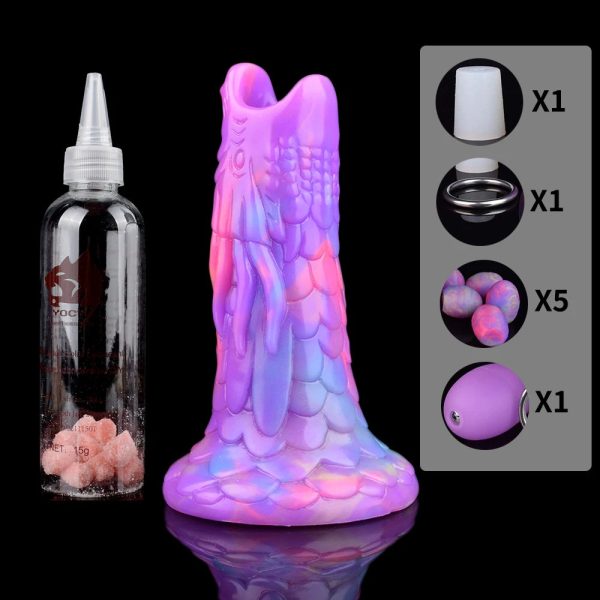 Soft Silicone Ovipositor Dildo Lay Eggs Anal Plug G Spot Stimulate Vaginal Balls - Image 11