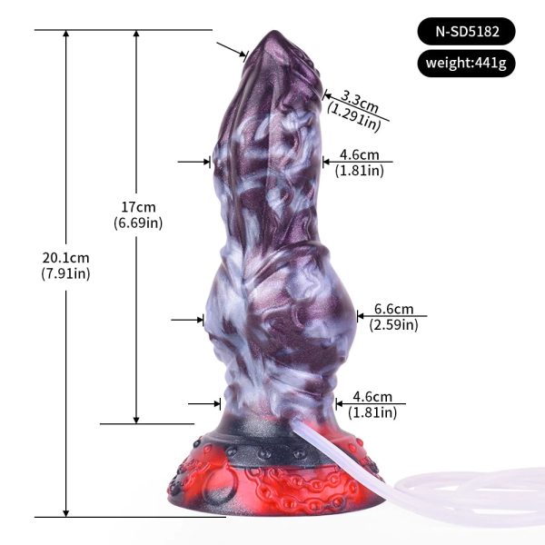 Fantasy Dildo Liquid Silicone Penis with Strong Suction Cup  for Vaginal G-spot - Image 6