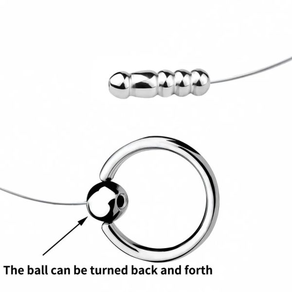 6 Sizes of Horse Eye Stick Male Prostate Stimulator Pleasure Stainless Steel - Image 6