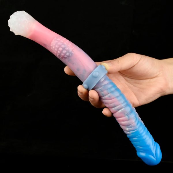 Long Anal Plug Silicone Double Ended Realistic Soft Dildos Women Men - Image 5