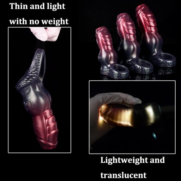3Sizes Penis Extender Sleeve With Knot Holster - Image 4