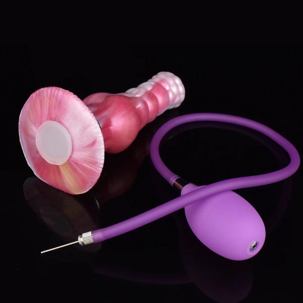 Inflatable Anal Plug Soft Silicone Women Sexy Dildo G Spot Stimulate - Image 7