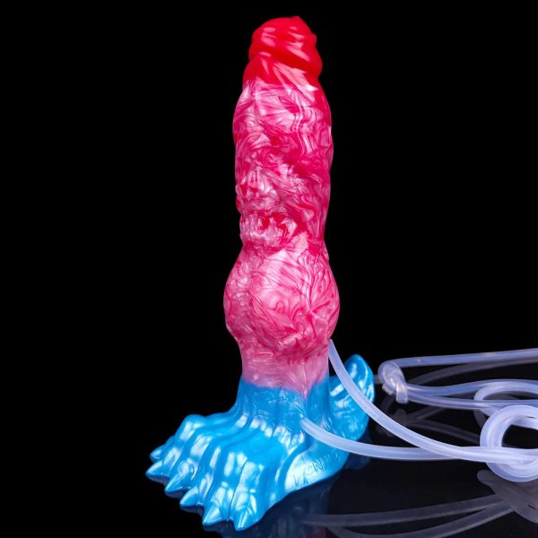 Squirting Inflatable Dildo with Strong Suction Cup Body - Image 2