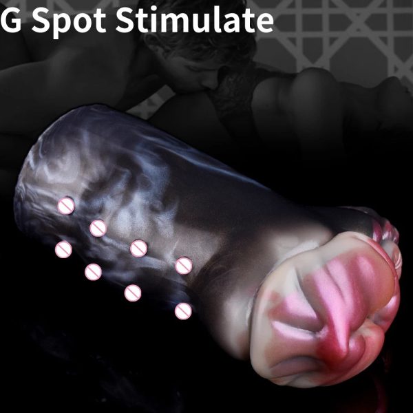 Single Channel Fake Masturbation Cup Soft Silicone Vagina Masturbator - Image 3