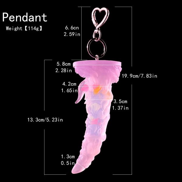 Silicone Butt Plug Pendant Hangable Anal Plug Fantasy Dildo - Image 8
