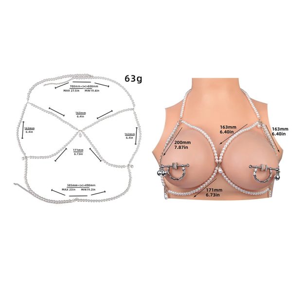 Adjustable Nipple Clips Chain with Vine Non Piercing Breast Nipple Clamps - Image 4