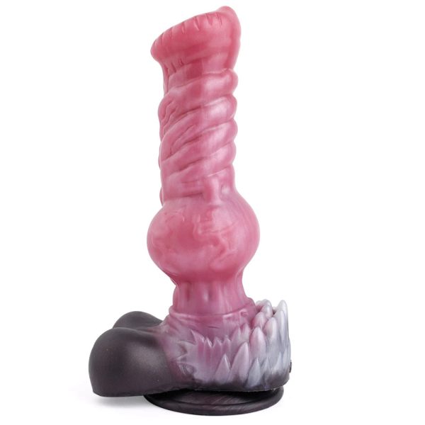 Wolf Dildo with Suction Cup Silicone Huge Knot Anal Plug Syringe Tube Spray Ejaculation Penis - Image 7