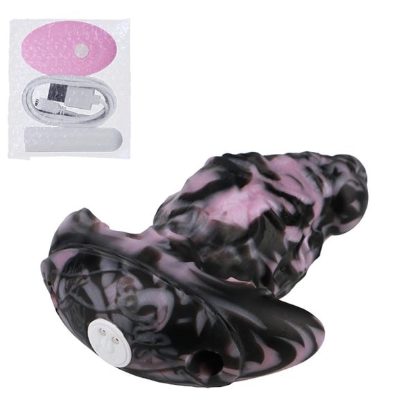 Soft Liquid Silicone Butt Plug Wearable Vibrating Butt Plug Mouth Plug - Image 8