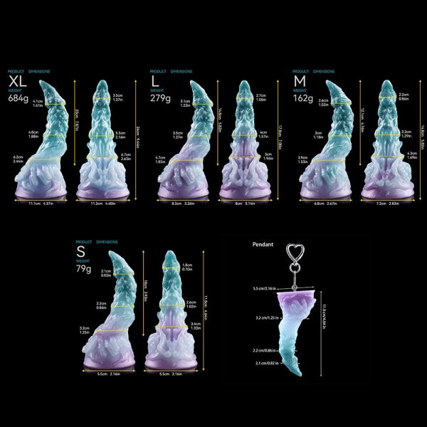 Anal Plug Fantasy Monster Penis With Sucker G-Spot Stimulator Curved Anal - Image 6