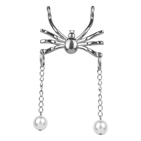 Spider Nipple Chain Clamps Clips Non Piercing Stainless Steel Adjustable Pressure Nipple Rings - Image 2