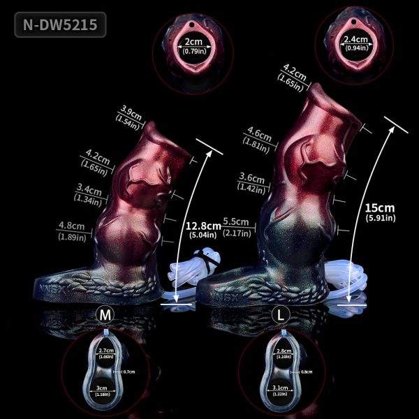Dark Warrior Animal Hollow Water Spray Penis Sleeve  Realistic Male Sex Toys - Image 6