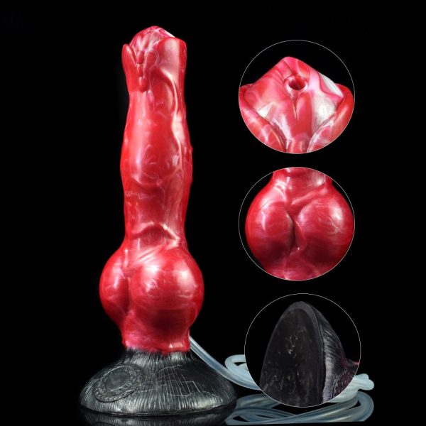 Dog Knot Ejaculation Fantasy Dildo with Strong Sucker Squriting - Image 4