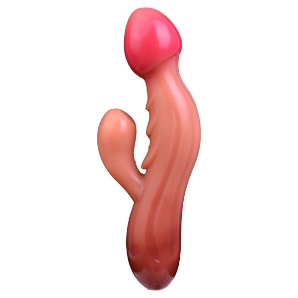 Dual Rabbit Vibrators Adult Sex Toys for Women Simulated Skin Liquid - Image 3