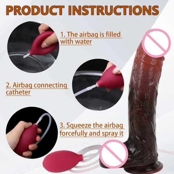 Black Realistic Silicone Dildo Beginner Dildo for G Spot - Image 5