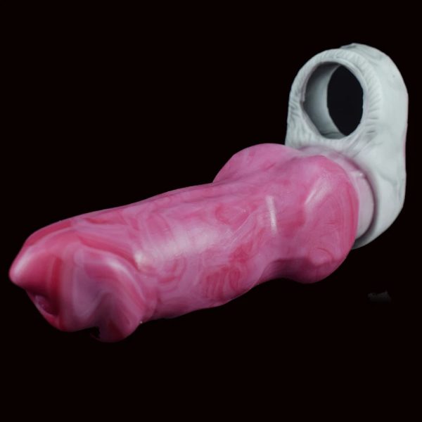 Silicone Big Knot Hollow Penis Extender Flexible Cock Enlargement - Image 4