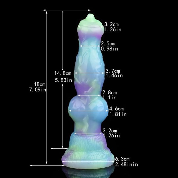Soft Silicone Penis With Wolf Knot Strong Suction Dildo - Image 7