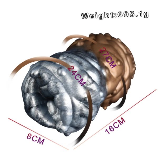 Penis Exerciser Fetish Liquid Silicone Fantasy Monster Penis Masturbator Male Sex Toy - Image 6