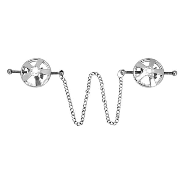 Adjustable Metal Nipple Clamps Necklace Entertainment Chain Clip Non-Piercing - Image 2