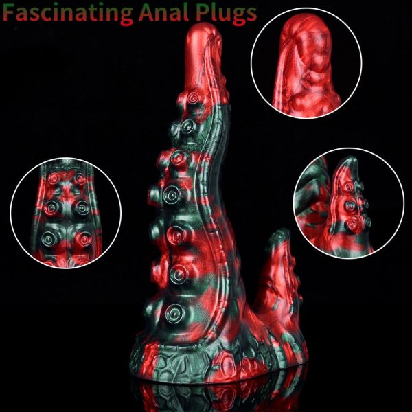 Fascinating Octopus Tentacles Anal Dildo Massage Butt Soft Silicone Female Penis - Image 2