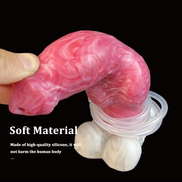 Remote Control Dildo Vibrator Dog Knot Ejaculation Penis Suction Cup Masturbator - Image 4