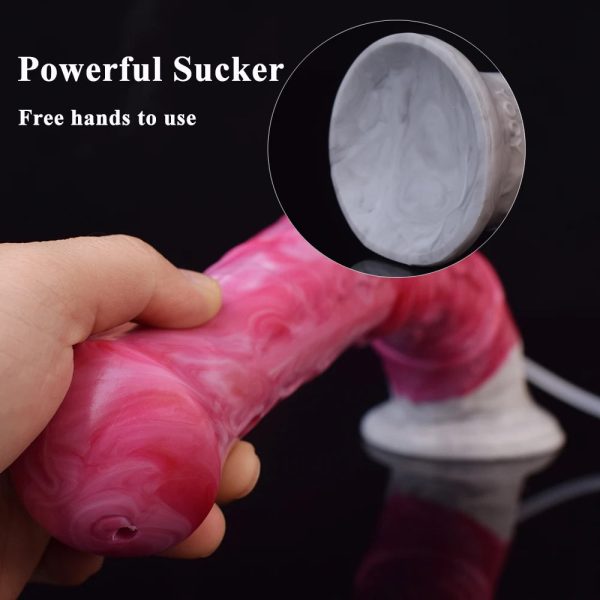 Long Horse Ejaculation Fantasy Dildo Gray Meat Color Animal Vaginal - Image 4