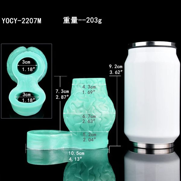 Men's Silicone Condom With Clip Men's Penis Enlargement Condom - Image 14
