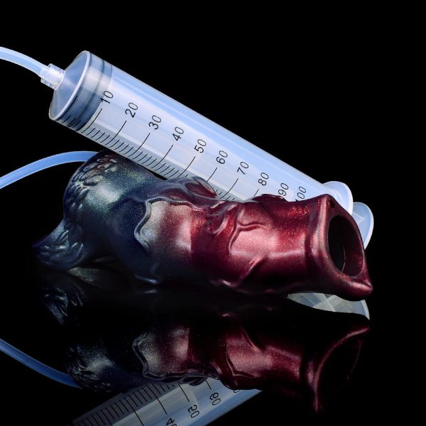 Dark Warrior Animal Hollow Water Spray Penis Sleeve  Realistic Male Sex Toys - Image 4